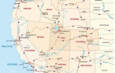 Western United States Map Printable