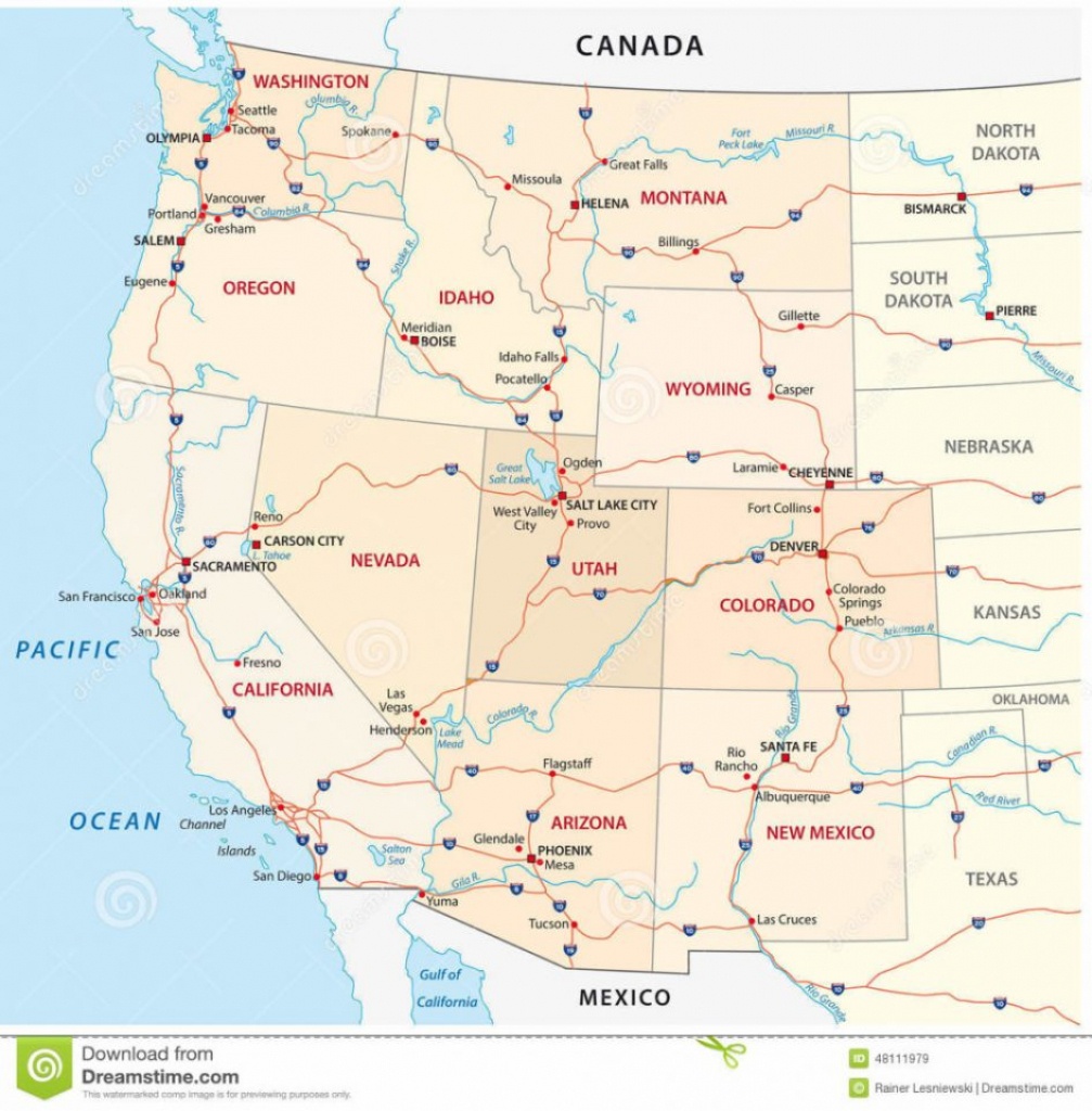Map Of Western United States Blank - Capitalsource - Western United States Map Printable