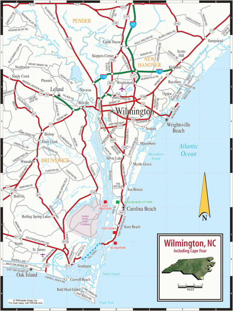 Map Of Wilmington Nc - Google Search | Maps - U.s. In 2019 | East - Printable Map Of Ocean Isle Beach Nc