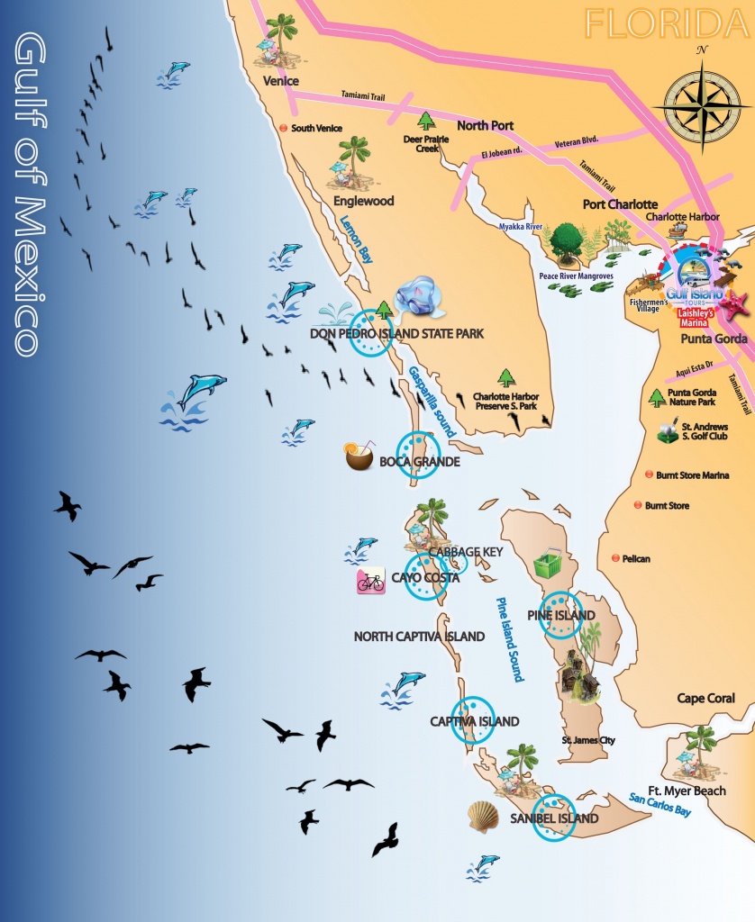 Map Out Your Next Vacation In The Florida Gulf! | Gulf Island Tours - Punta Gorda Florida Map
