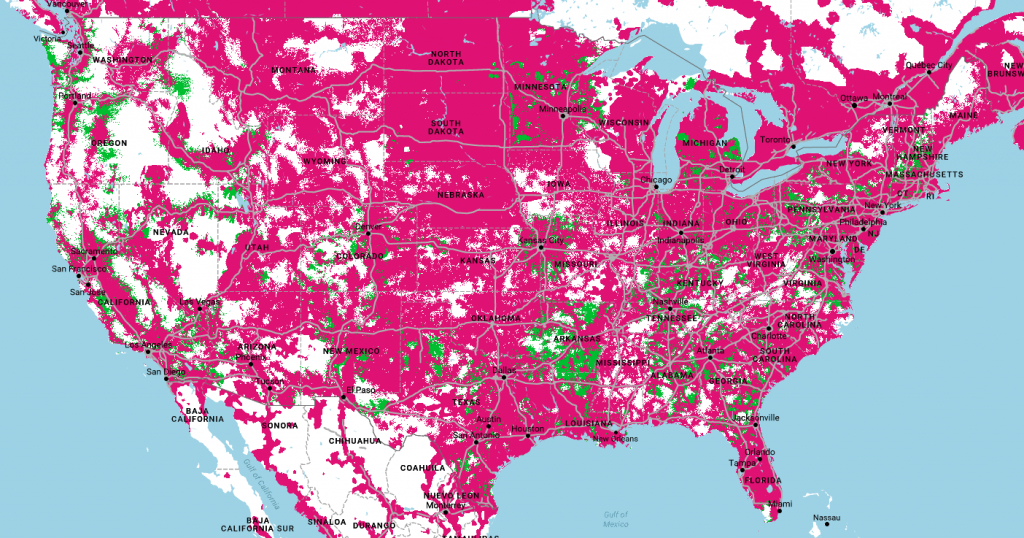 Map Showing Areas With Only Band 12 Coverage : Tmobile - T Mobile Coverage Map California