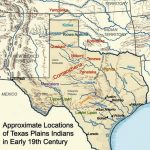 Map Showing The General Location And Dispersal Of Various Native   Native American Reservations In Texas Map