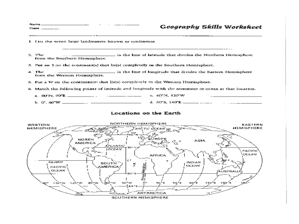 Map Skills Worksheet Pdf Fresh Best Solutions Of 6Th Grade Geography - Free Printable Map Skills Worksheets