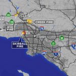Maps: A Look At Each Fire Burning In The Los Angeles Area | Abc7   Map Of Current Fires In Southern California