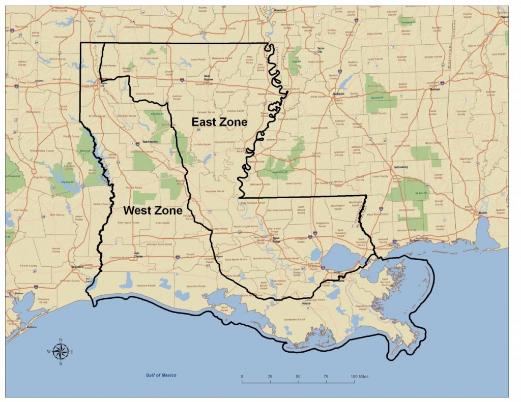 Maps And Descriptions Of Waterfowl Hunting Zone Options | Louisiana - Texas Hunting Zones Map