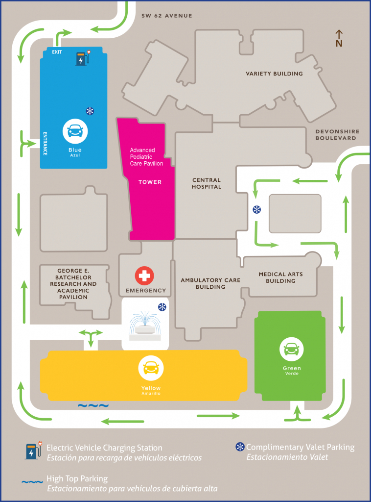Maps And Floorplans | Nicklaus Children&amp;#039;s Hospital - Florida Hospital South Map