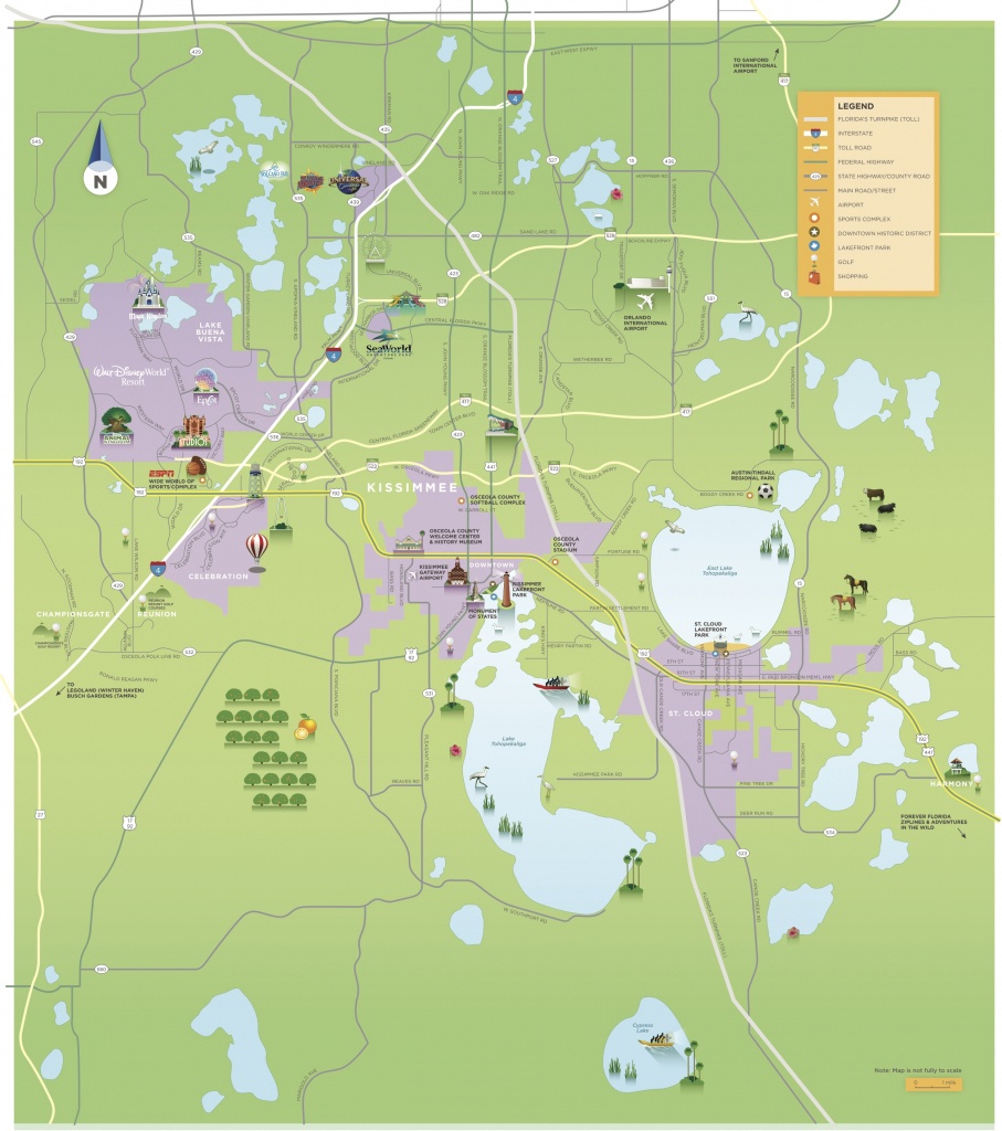 Maps &amp; Area Guides | Experience Kissimmee - Central Florida Attractions Map