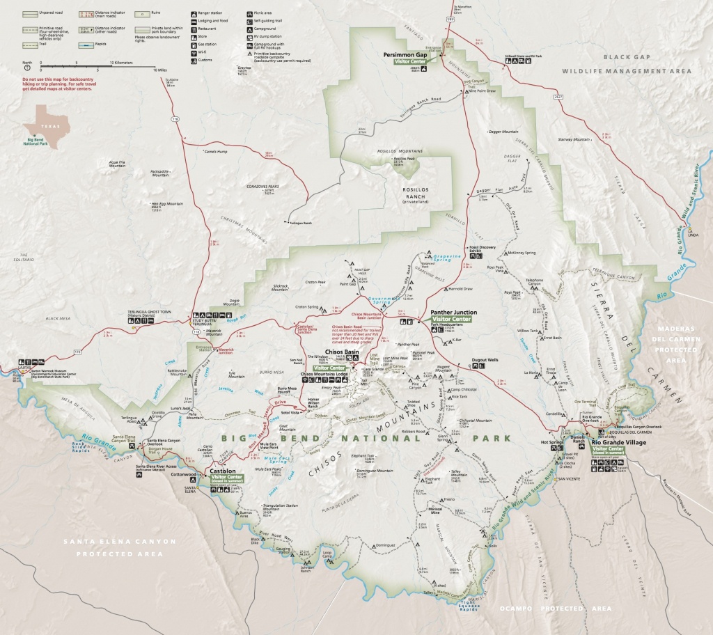 Maps - Big Bend National Park (U.s. National Park Service) - Big Bend Texas Map