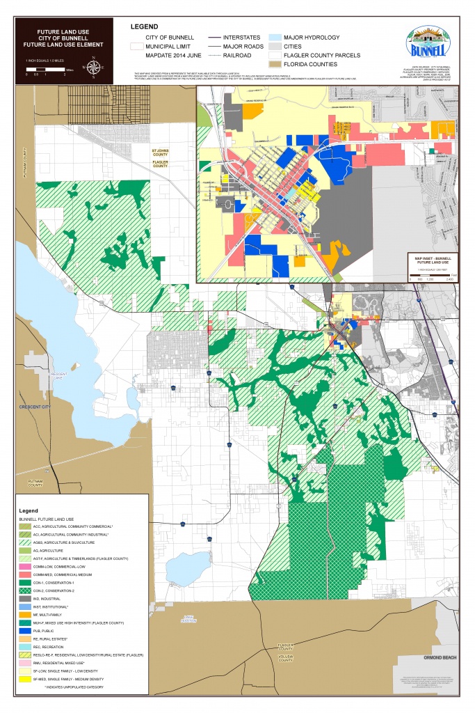 Maps - Flagler County - Bunnell Florida Map