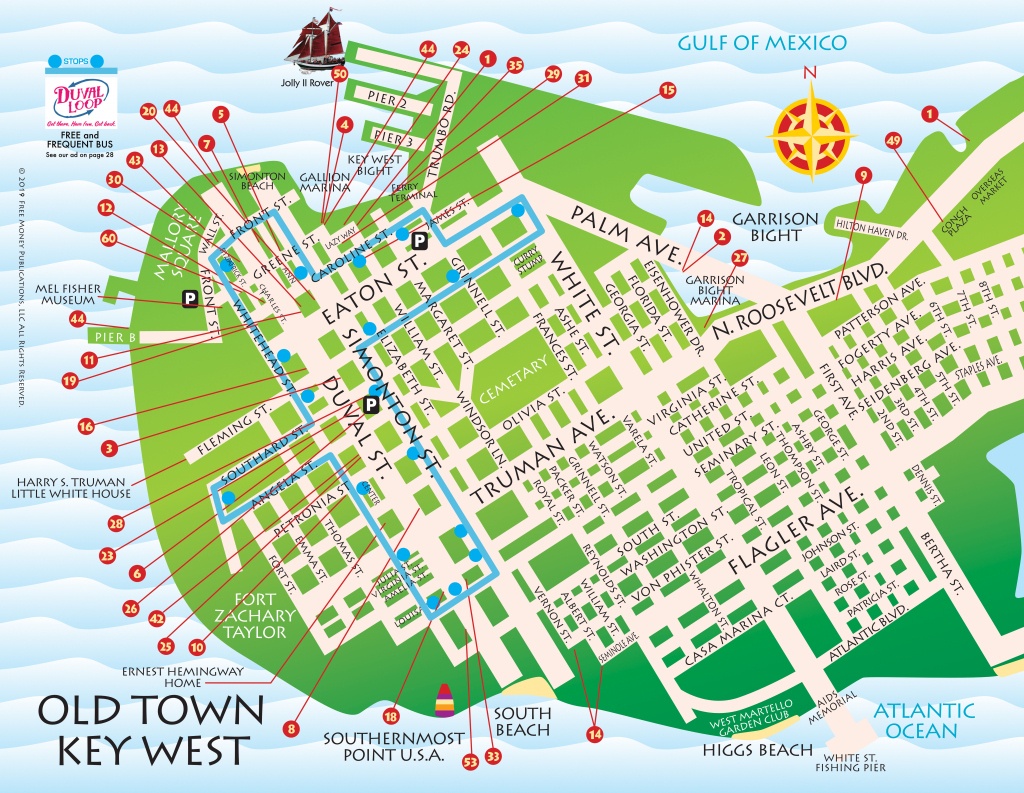 Maps, Key West / Florida Keys | Key West / Florida Keys Money Saving - Map Of Key West Florida Attractions