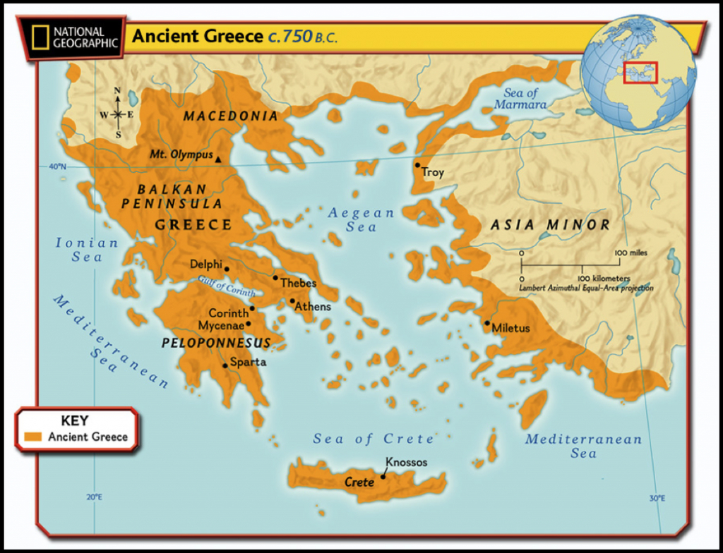 Maps Of Ancient Greece - 6Th Grade Social Studies - Ancient Greece Map For Kids Printables