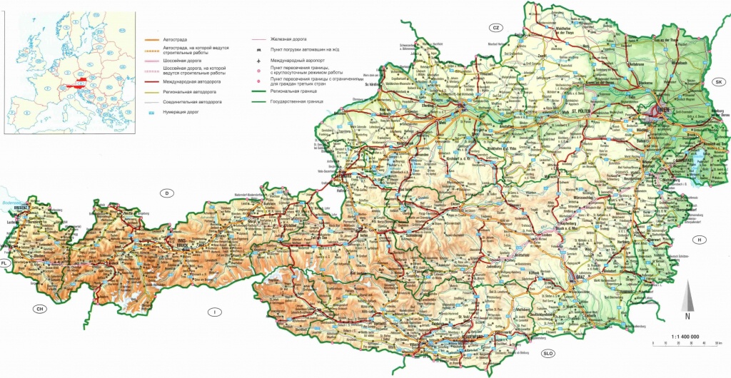 Maps Of Austria | Detailed Map Of Austria In English | Tourist Map - Printable Map Of Austria