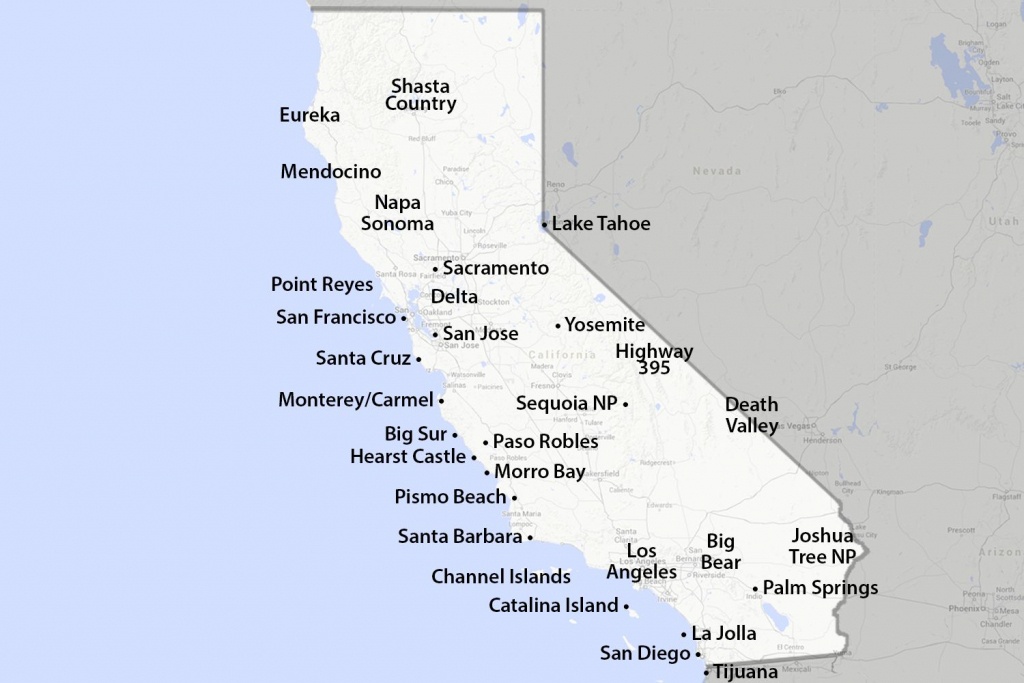 Maps Of California - Created For Visitors And Travelers - Map Of Southern California Cities