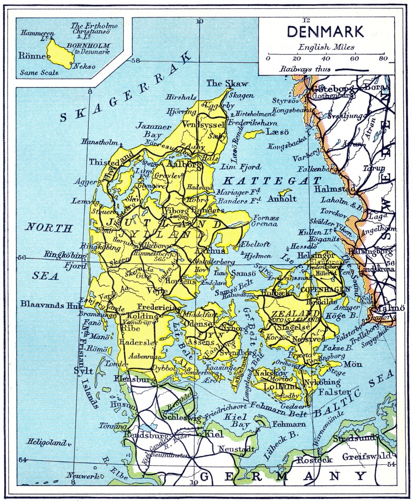 Maps Of Denmark | Detailed Map Of Denmark In English | Tourist Map - Printable Map Of Denmark
