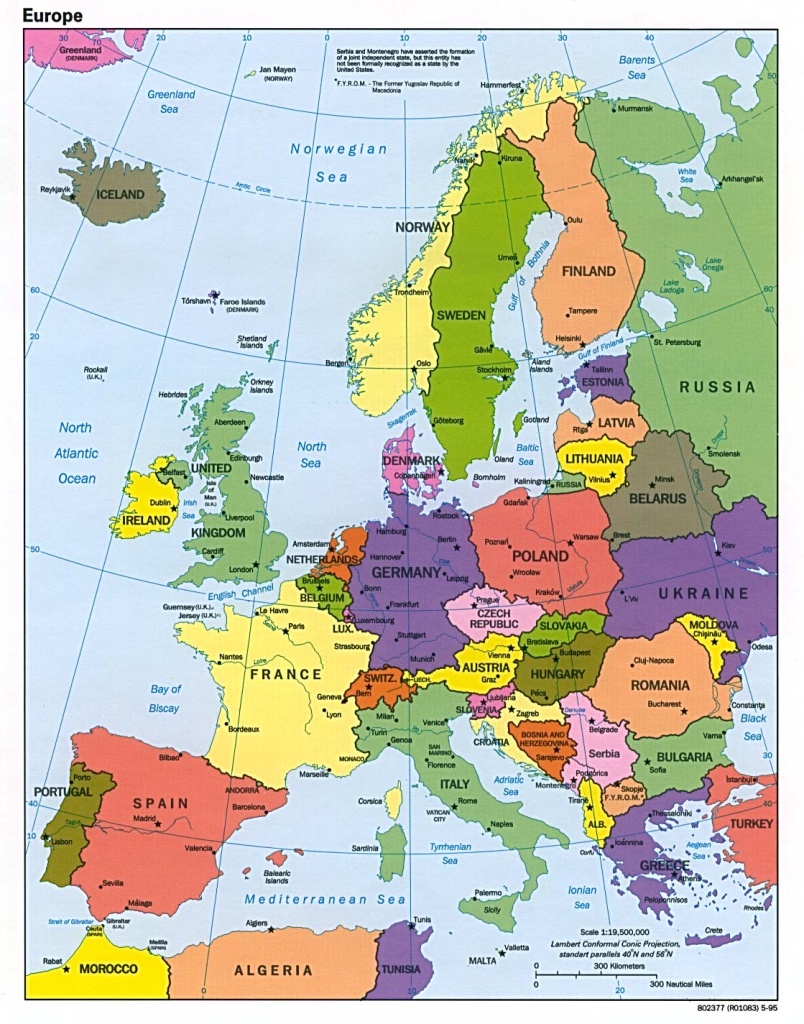 Maps Of Europe | Map Of Europe In English | Political - Printable Map Of Europe With Major Cities
