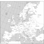 Maps Of Europe   Printable Map Of Europe With Capitals