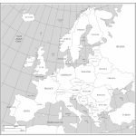 Maps Of Europe   Printable Map Of Europe With Major Cities