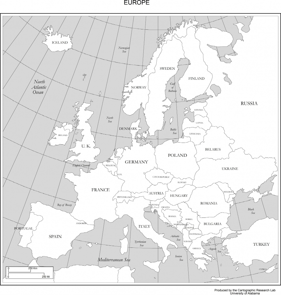 Maps Of Europe - Printable Map Of Europe