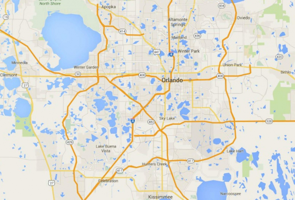 Maps Of Florida: Orlando, Tampa, Miami, Keys, And More - Google Maps Orlando Florida