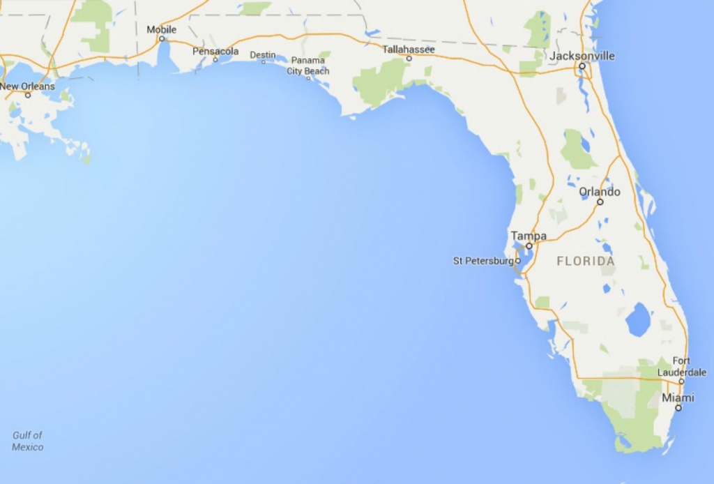 Maps Of Florida: Orlando, Tampa, Miami, Keys, And More - Google Maps Panama City Beach Florida