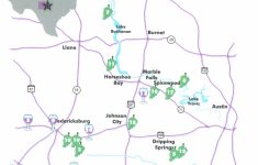 Driving Map Of Texas Hill Country