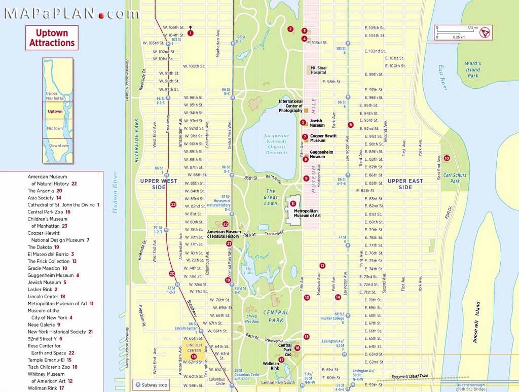 Maps Of New York Top Tourist Attractions - Free, Printable - Printable Map Of Central Park New York