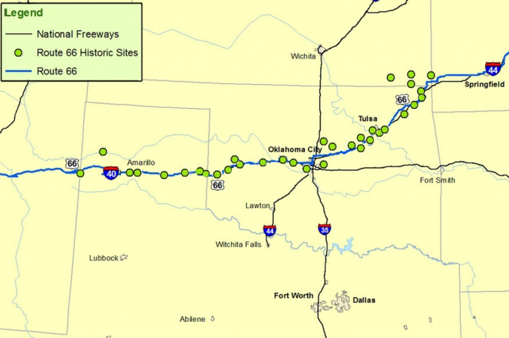 Maps Of Route 66: Plan Your Road Trip - Map Of I 40 In Texas