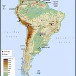 Maps Of South America   South America Physical Map Printable