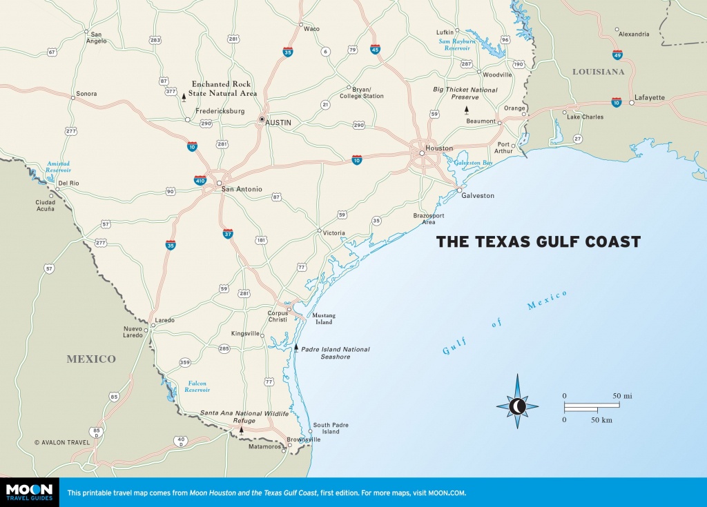 Maps Of Texas Gulf Coast And Travel Information | Download Free Maps - Crystal Beach Texas Map