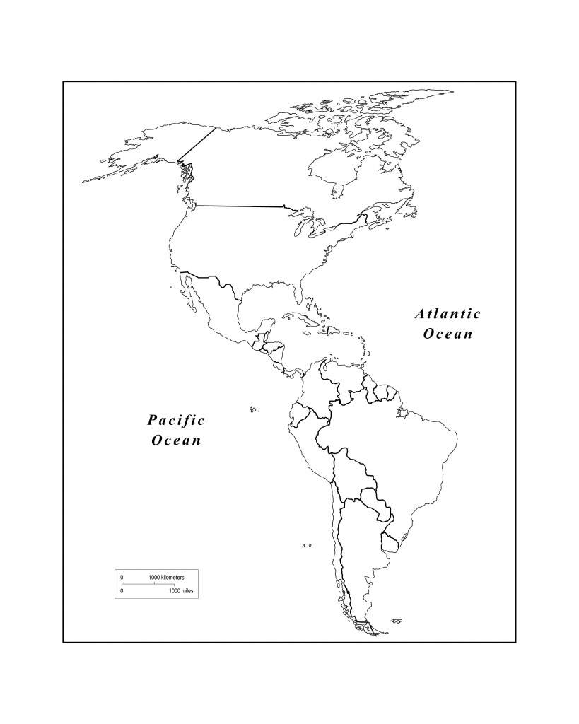 Maps Of The Americas Page 2 Within Blank Map Of The Americas - Western Hemisphere Map Printable
