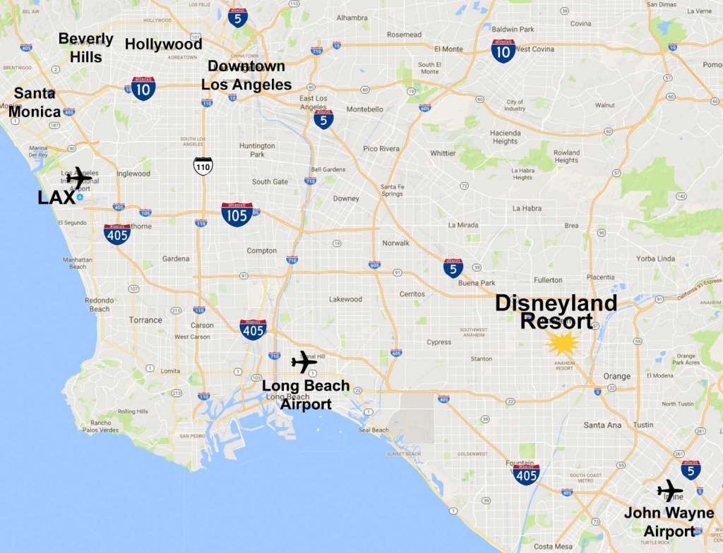 Maps Of The Disneyland Resort - Map Of Hotels Around Disneyland California