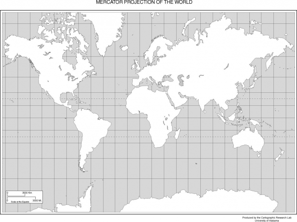 World Map Mercator Projection 9694