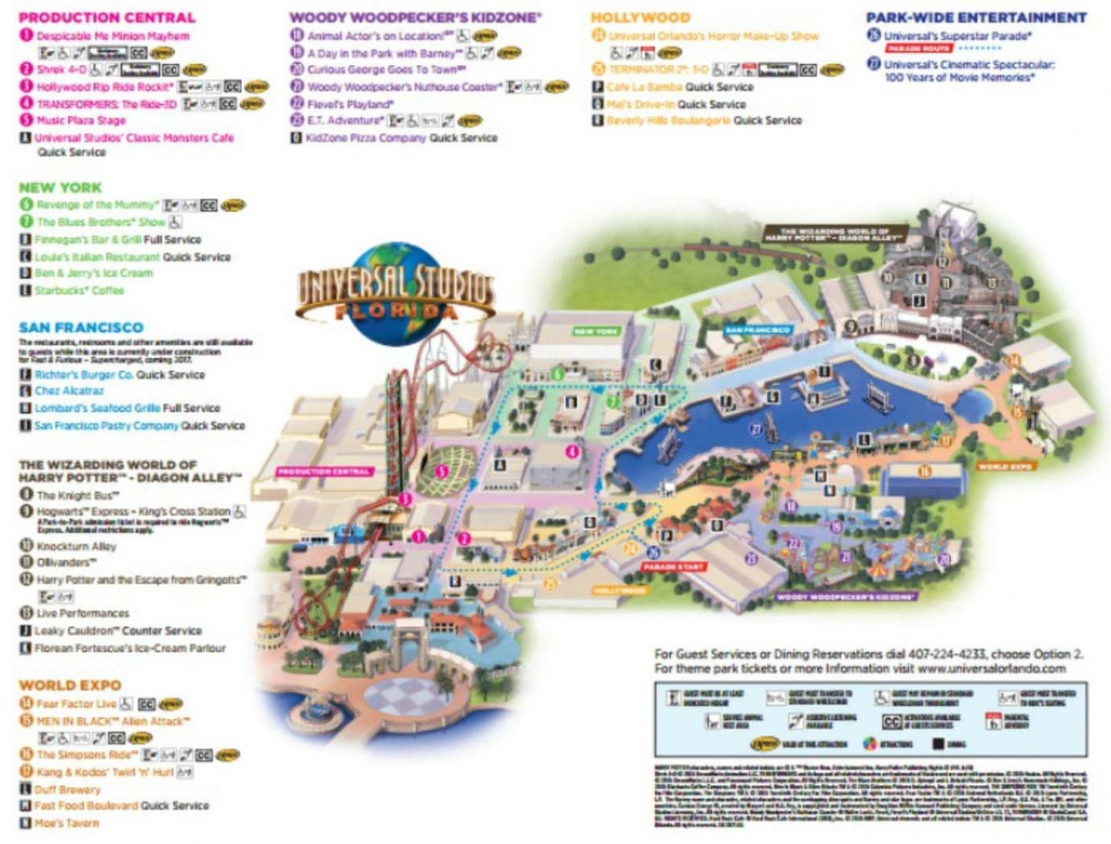 Map Of Universal Studios Florida Hotels - Printable Maps