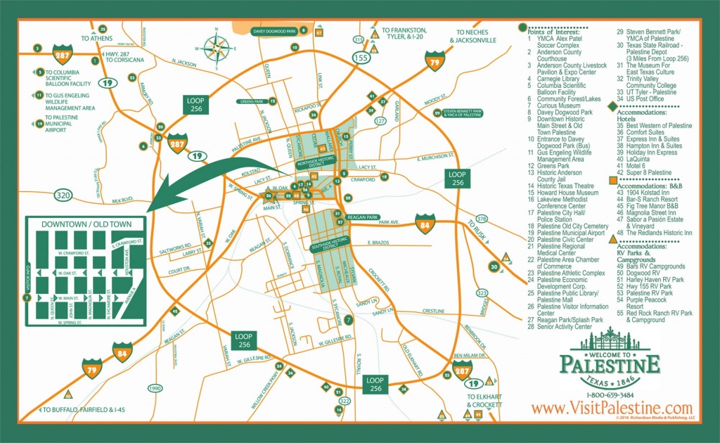 Maps - Palestine Texas Map