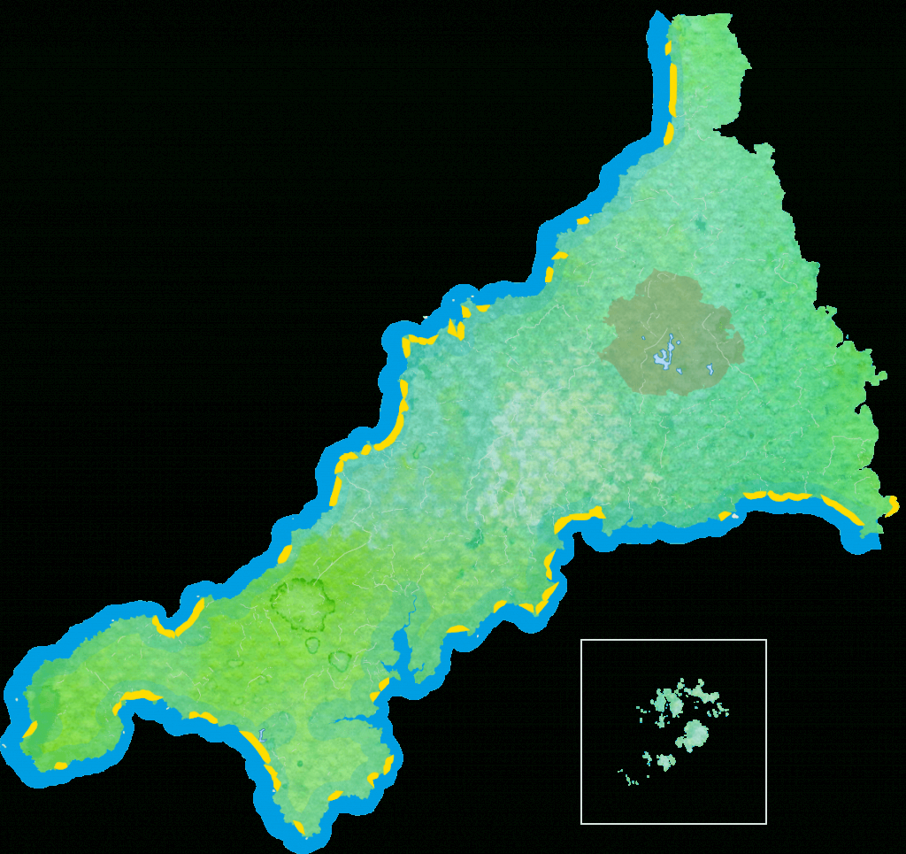 Maps &amp;amp; Places In Cornwall - Printable Map Of Cornwall