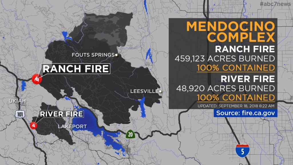 Maps: Wildfires Burning Across California | Abc7News - California Fire Zone Map