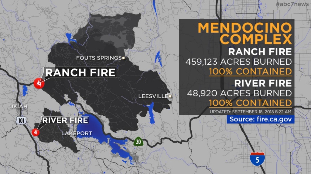 Maps: Wildfires Burning Across California | Abc7News - California Oregon Fire Map