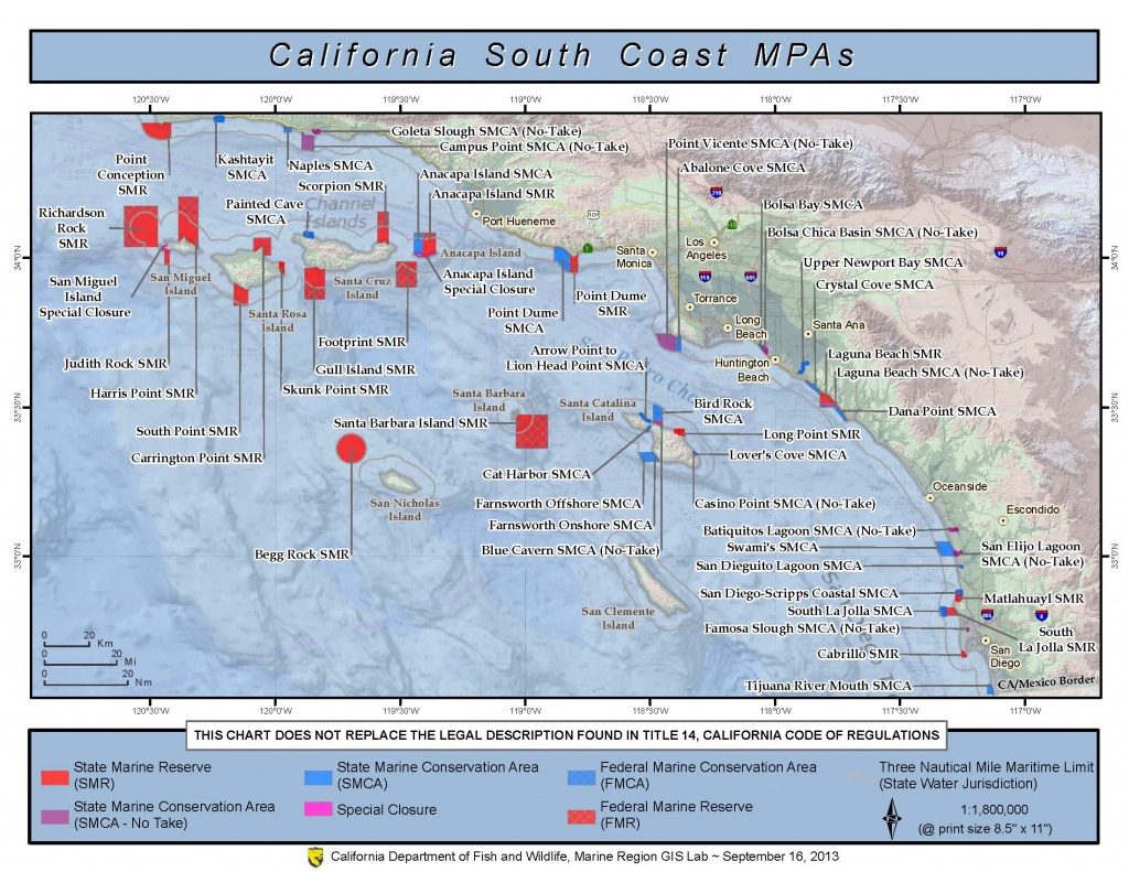 Marine Protected Areas | Los Angeles County Fire Department - Map Of Southern California Coast