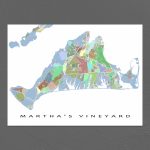 Martha's Vineyard Map Print Martha's Vineyard | Etsy   Martha\'s Vineyard Map Printable