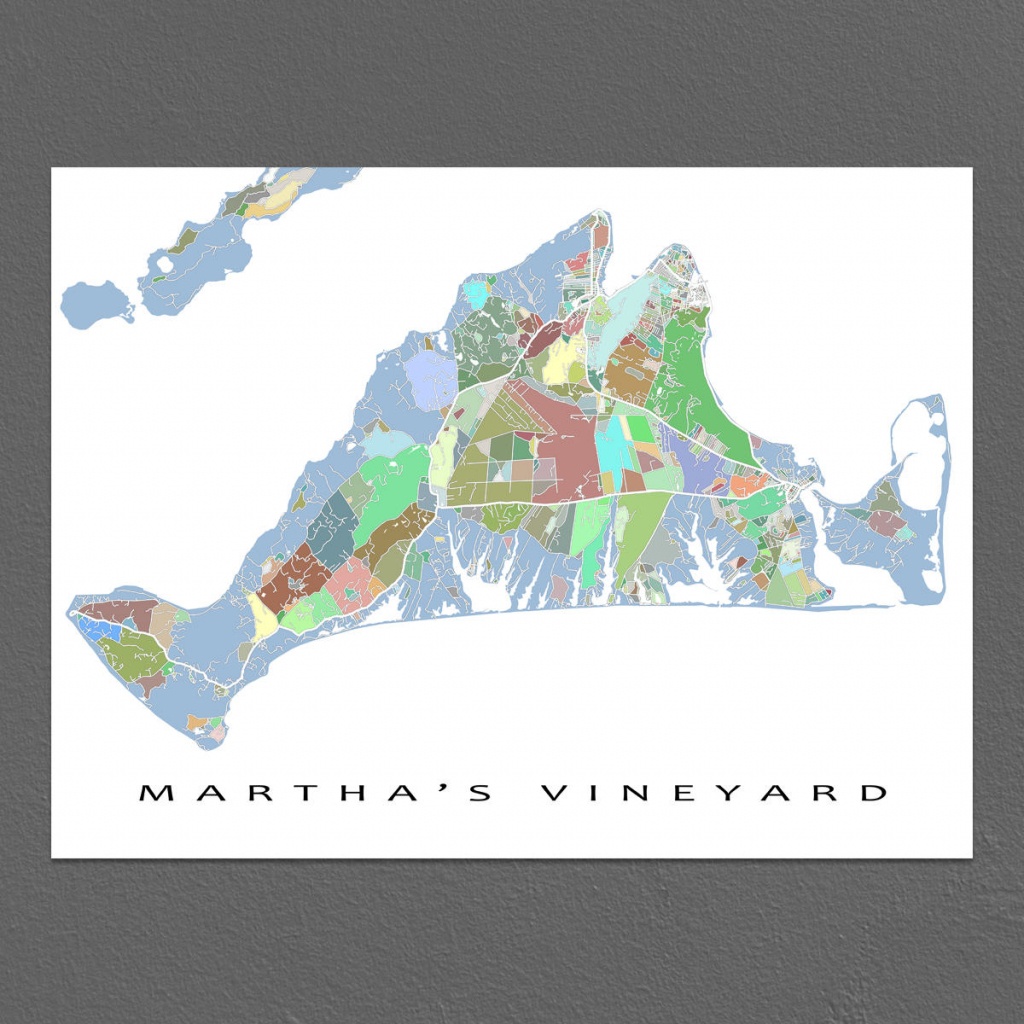 Martha&amp;#039;s Vineyard Map Print Martha&amp;#039;s Vineyard | Etsy - Martha&amp;#039;s Vineyard Map Printable