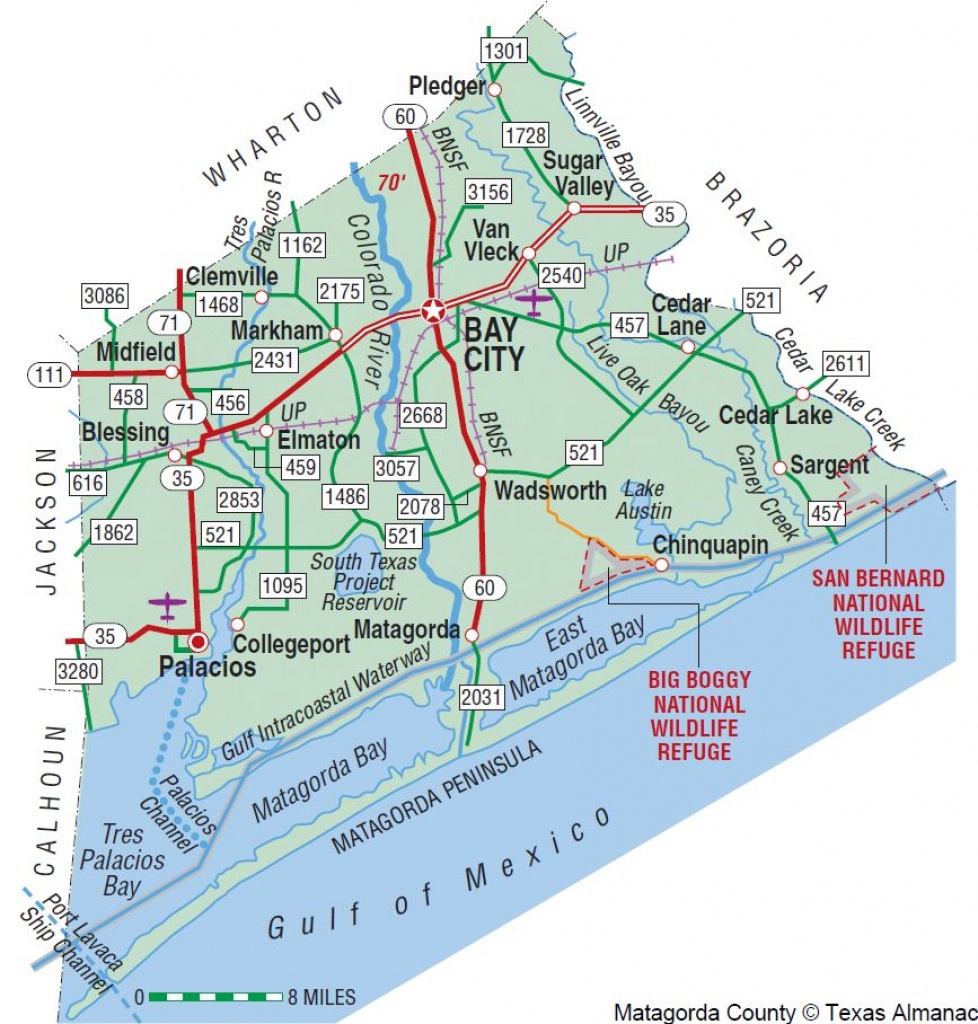 Matagorda County | The Handbook Of Texas Online| Texas State - Texas Waterways Map