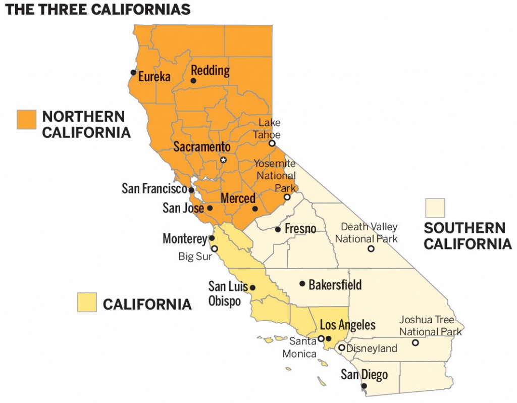 Measure Splitting California Into Three Makes It To Ballot - Where Is San Francisco California On Map
