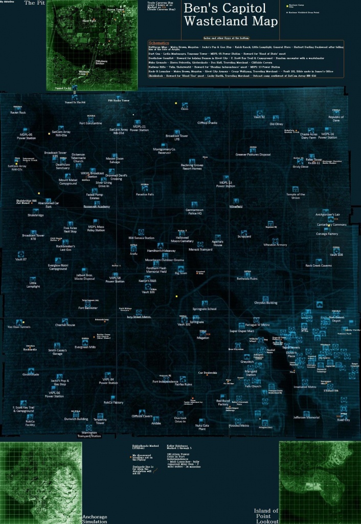 Mega Fallout 3 Map At Fallout3 Nexus - Mods And Community - Fallout 3 Printable Map