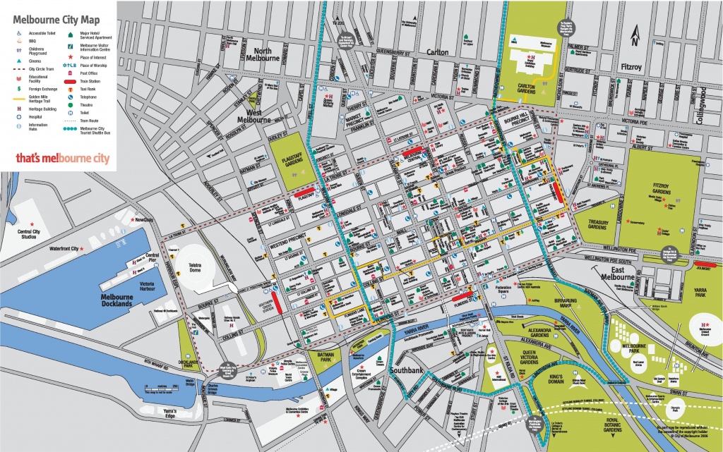 Melbourne Cbd Map - Brisbane City Map Printable