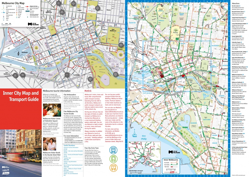 Melbourne Tourist Map - Melbourne Tourist Map Printable