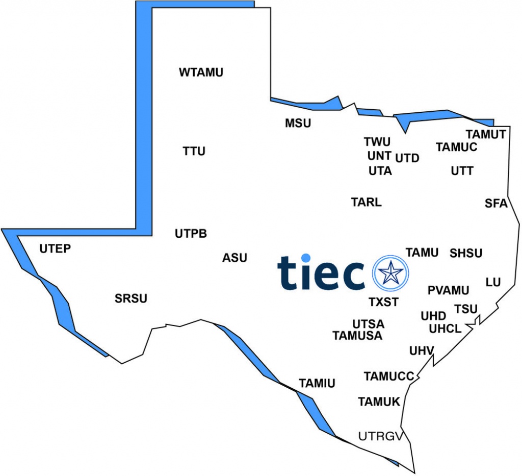 Member Universities — Texas International Education Consortium - Alpine Texas Map