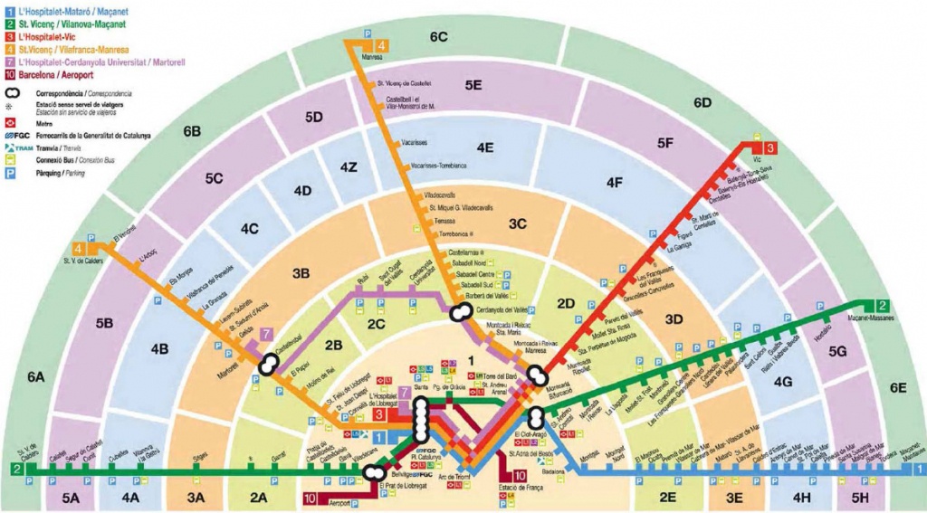 Metro Map Of Barcelona 2019 (The Best) - Barcelona Metro Map Printable