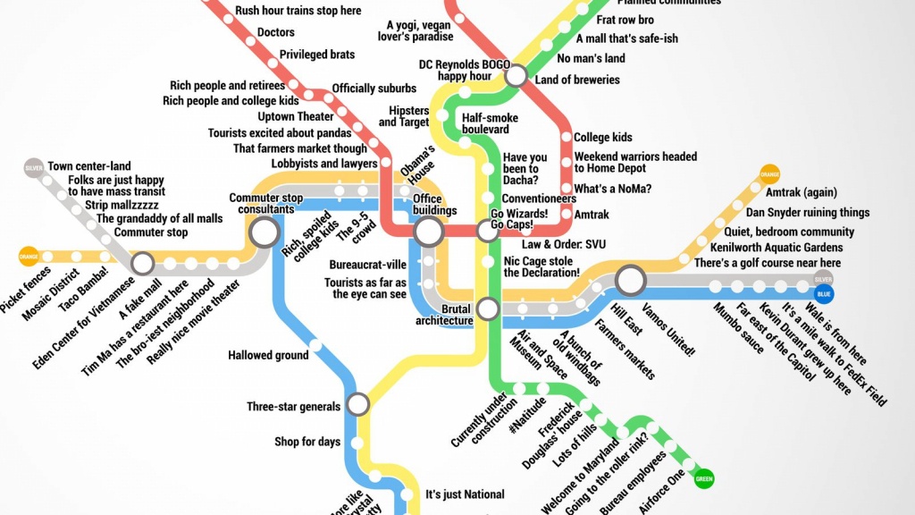 Metro Map Of Washington Dc | Woestenhoeve - Printable Dc Metro Map