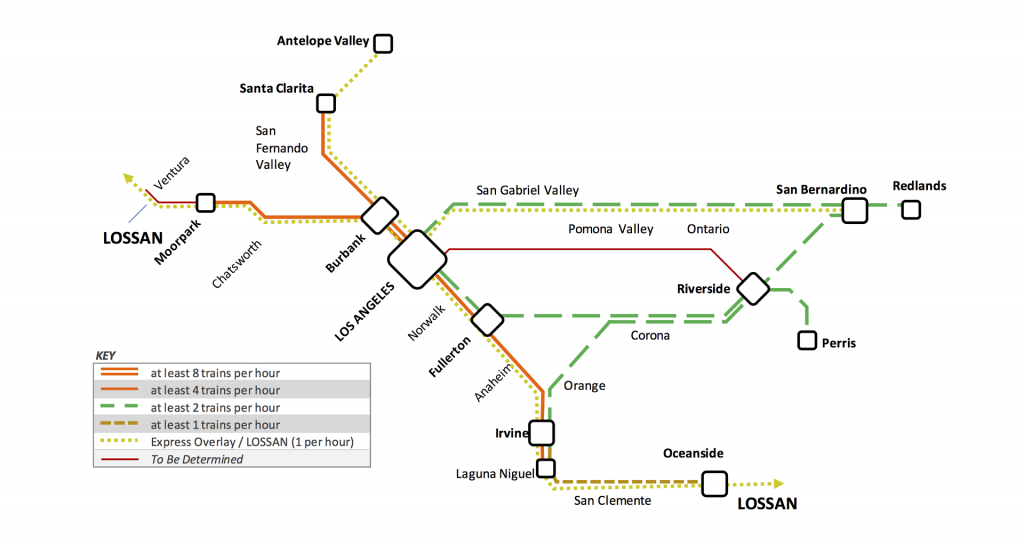 Metrolink Plans For Increased Service And Partial Electrification - Southern California Metrolink Map