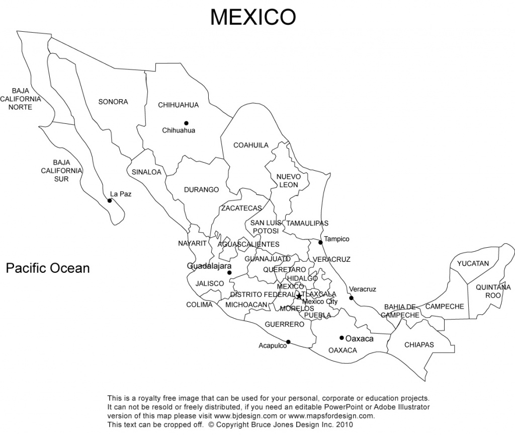 Mexico Map Royalty Free, Clipart, Jpg - Free Printable Map Of Mexico